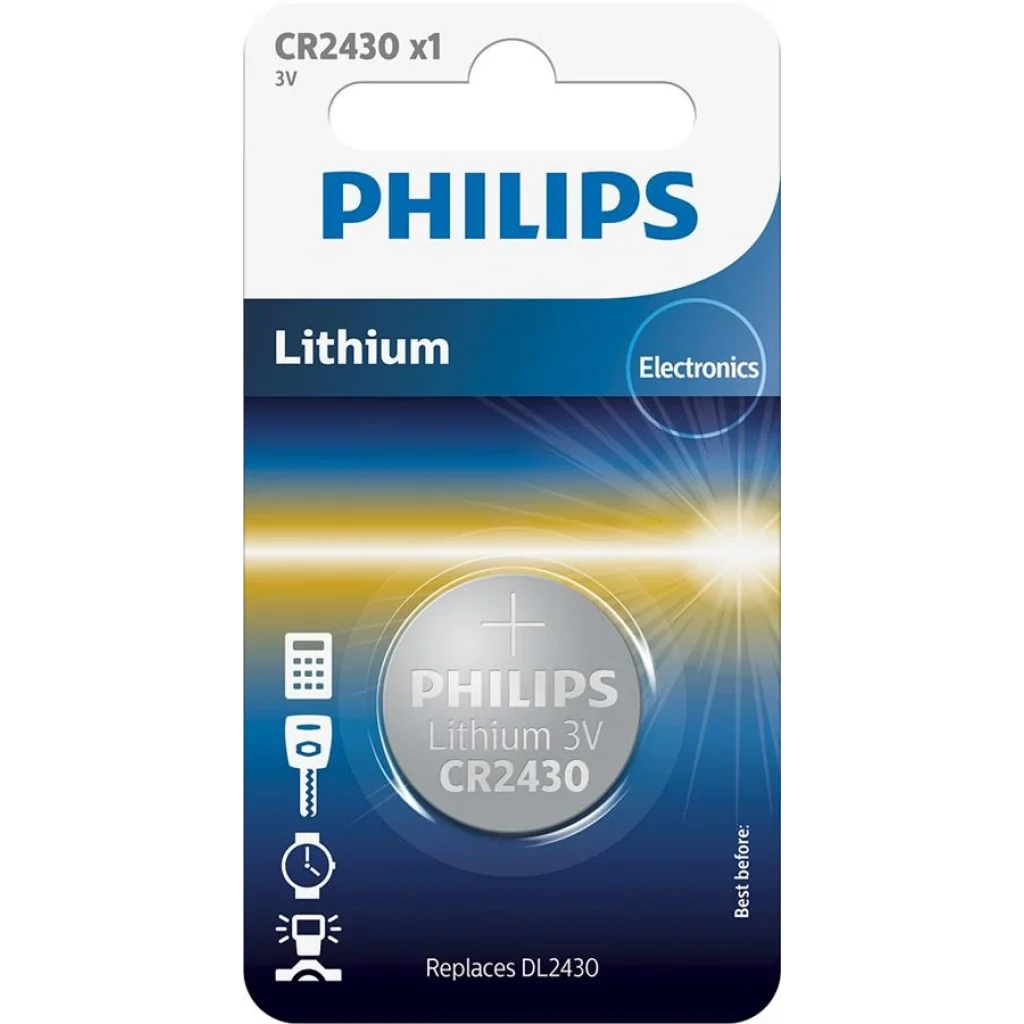 Батарейка Philips Lithium CR 2430 BLI 1 UA